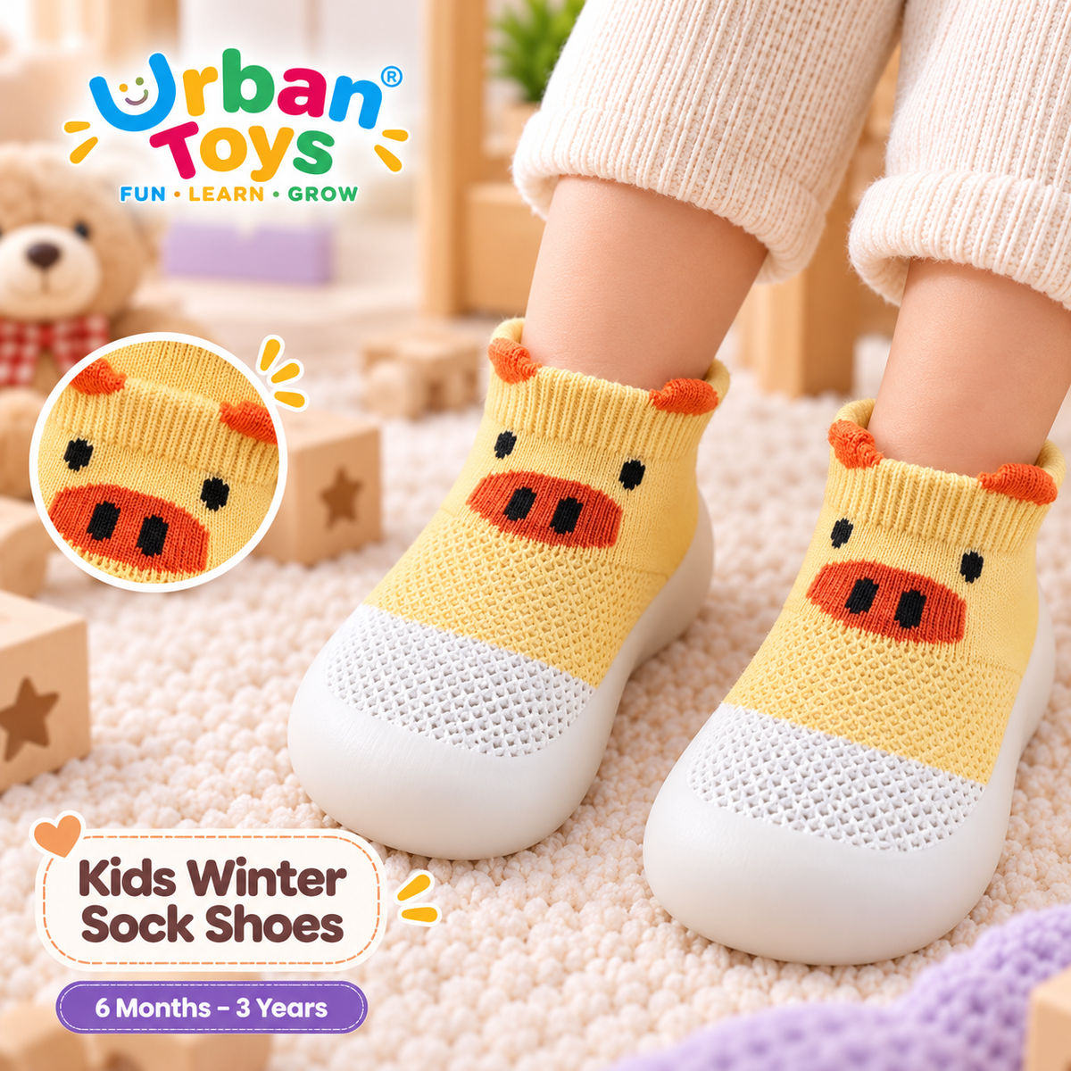 Kids Winter Sock Shoes