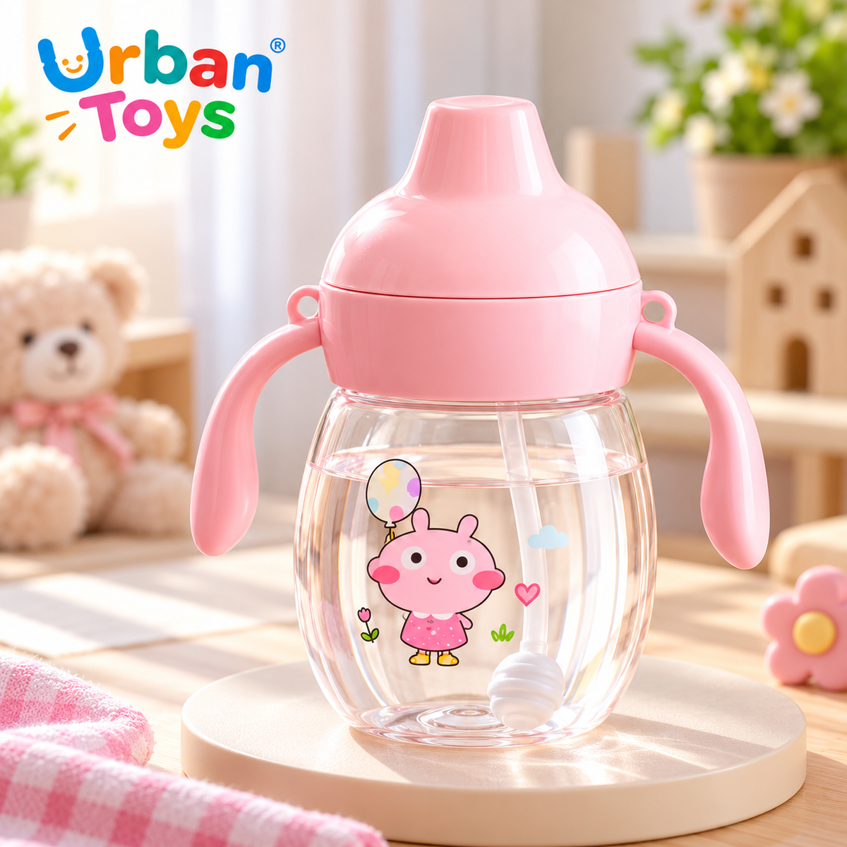 Silicone Nipple Kids Water Bottle / Mom Pot  350 ML